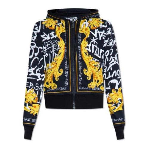 Rits-hoodie Versace Jeans Couture , Black , Dames