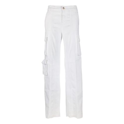 Witte Jeansbroek - Oversized Fit Versace Jeans Couture , White , Dames