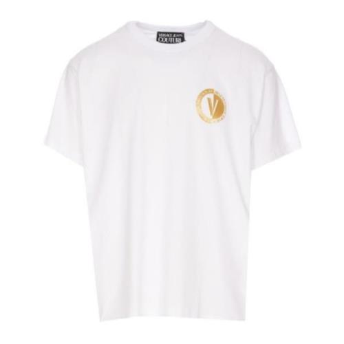 Heren Logo T-shirt - XL Versace Jeans Couture , White , Heren