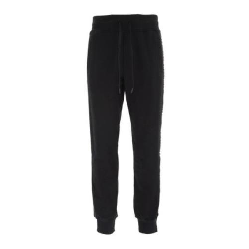 Zwarte sportieve broek met zijstrepen - XL Versace Jeans Couture , Bla...