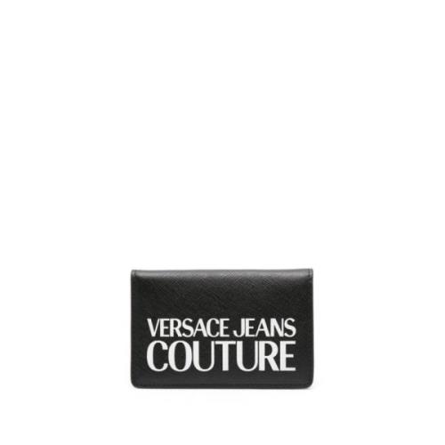Zwarte Portemonnees - Stijlvol Ontwerp Versace Jeans Couture , Black ,...