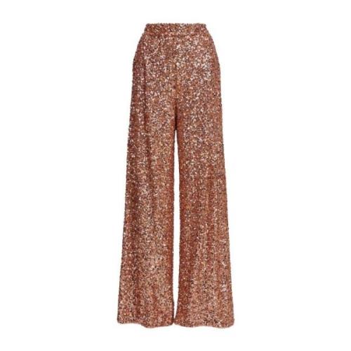 Pailletten Tiger Blossom Broek Essentiel Antwerp , Beige , Dames