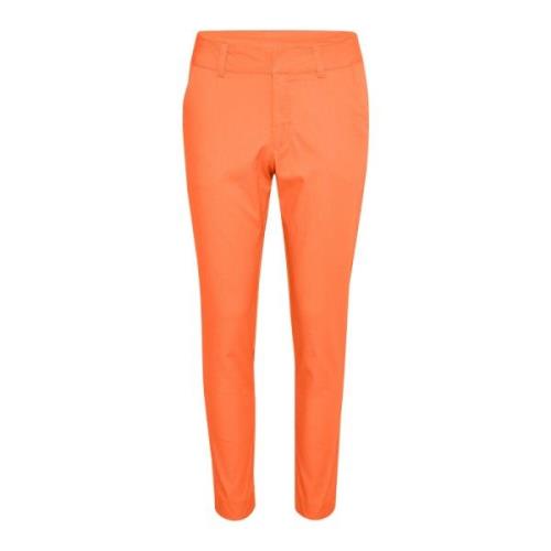 Chinos Kaffe , Orange , Dames