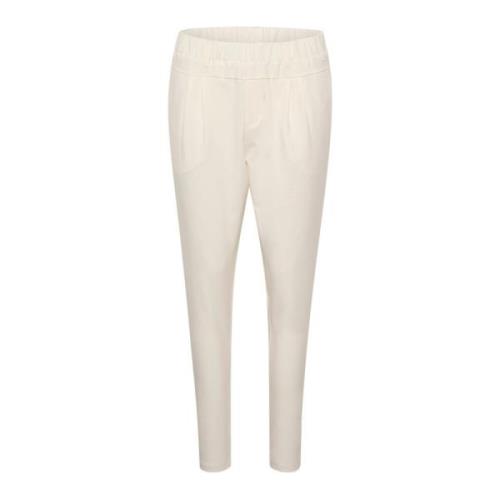 Slim-fit Trousers Kaffe , White , Dames