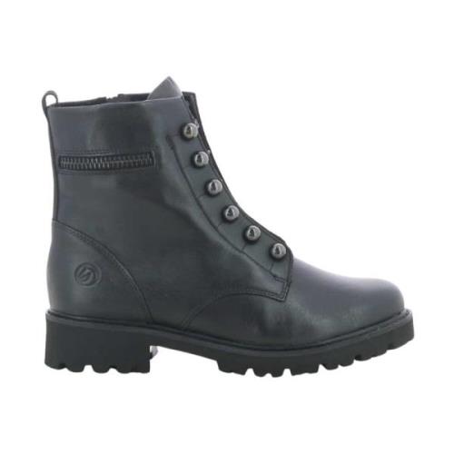 Zwarte Veterschoenen voor Vrouwen Remonte , Black , Dames