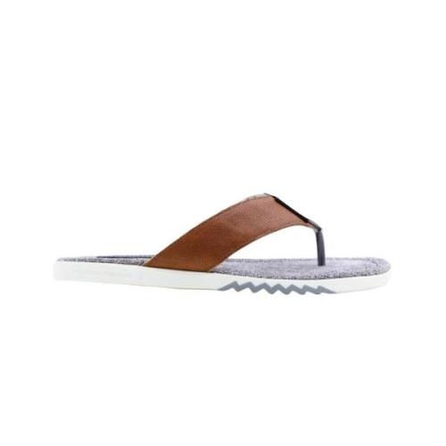 Teenslipper shoes Floris van Bommel , Brown , Heren