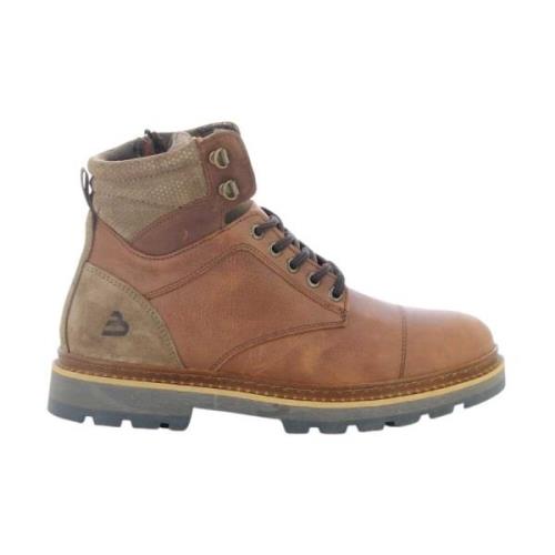 Stijlvolle Cognac Herenschoenen Bullboxer , Brown , Heren