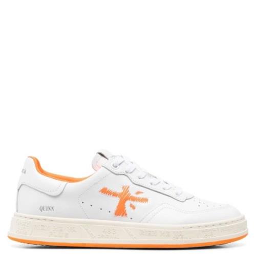 Witte/Oranje Quinnd Sneakers voor Vrouwen Premiata , White , Dames