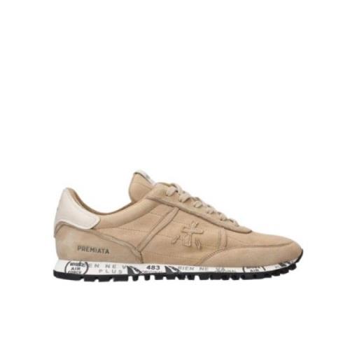 Heren Sneakers Sean van Gemengd Leer Premiata , Beige , Heren