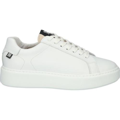 Luxe Witte Lage Sneaker Xl21 Blackstone , White , Dames
