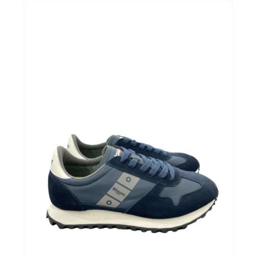 Nylon/Suede Hardloopschoenen Blauer , Blue , Heren