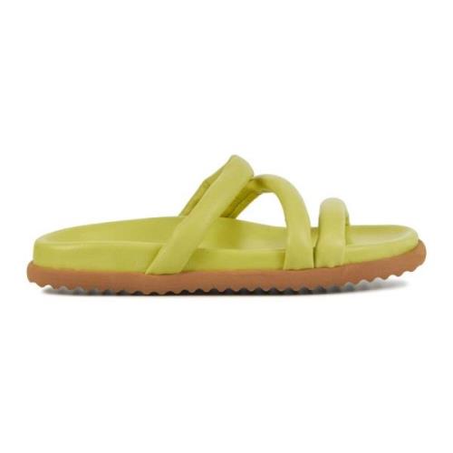 Slippers Via Vai , Yellow , Dames