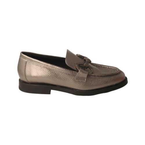 Zilveren metallic damesloafer Pedro Miralles , Gray , Dames