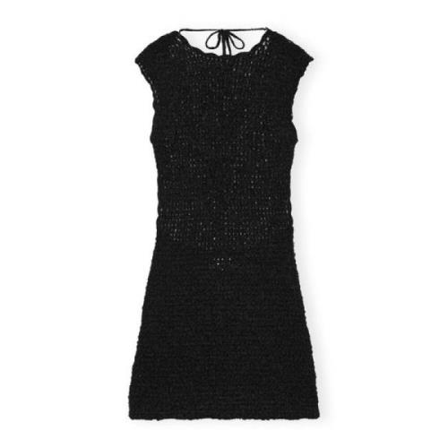 Short Dresses Ganni , Black , Dames