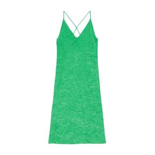 Midi Dresses Ganni , Green , Dames