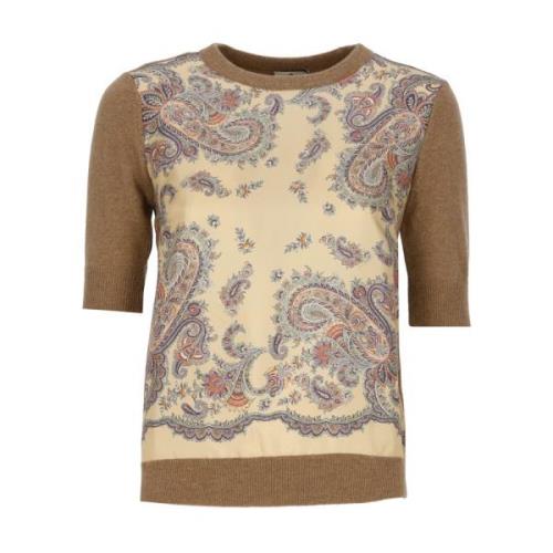 Trui met ronde hals Etro , Beige , Dames