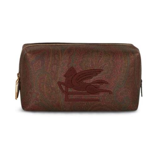 Bruine Love Trotter Beauty Case Etro , Brown , Heren