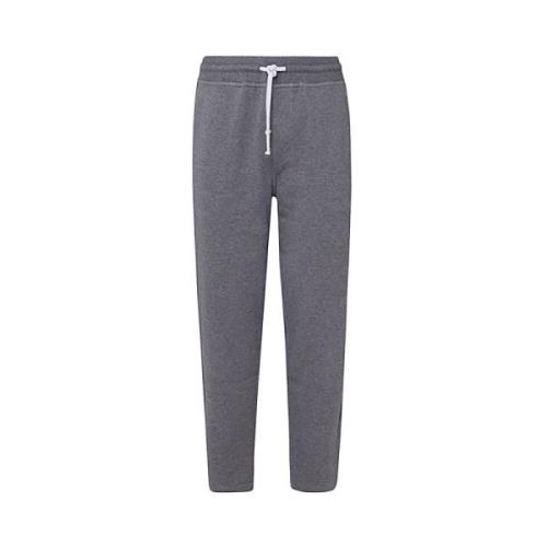 Grijze Katoenen Trainingsbroek Brunello Cucinelli , Gray , Heren