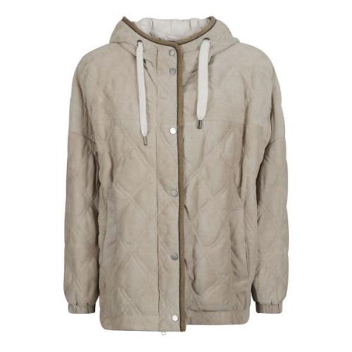 Luxe Jassen Collectie Brunello Cucinelli , Beige , Dames