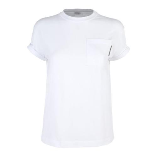t-shirt Brunello Cucinelli , White , Dames