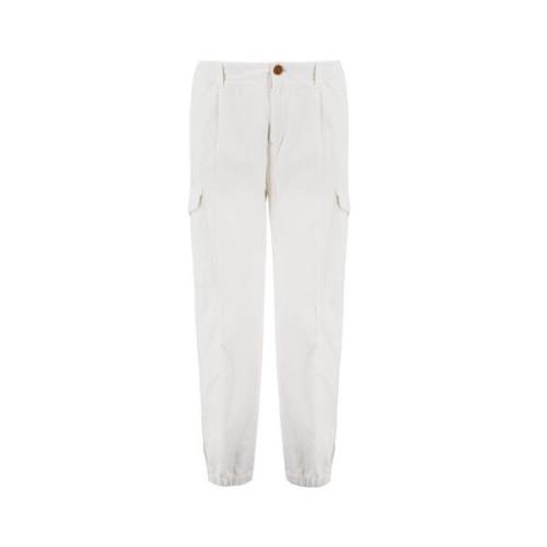 Tapered Trousers Brunello Cucinelli , White , Heren