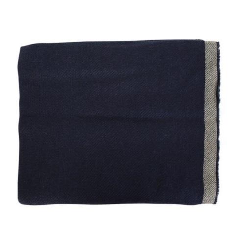 Warme Kasjmiermix Sjaal Brunello Cucinelli , Blue , Heren