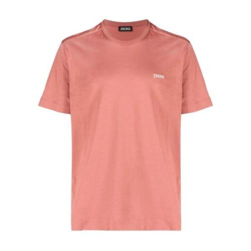 T-Shirts Ermenegildo Zegna , Pink , Heren