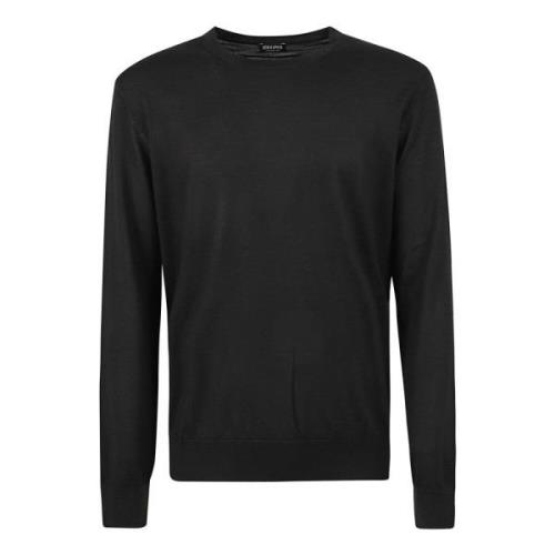 Round-neck Knitwear Ermenegildo Zegna , Black , Heren