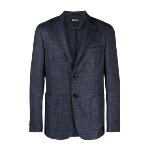 Wollen blazer Ermenegildo Zegna , Blue , Heren