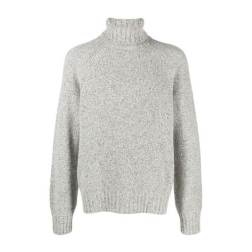 Wool/Zijde Rollneck Coltrui Ermenegildo Zegna , Gray , Heren