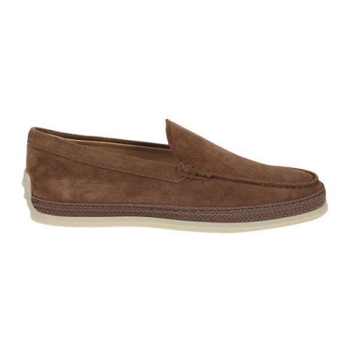 Stijlvolle Slip-On Loafers Tod's , Brown , Heren