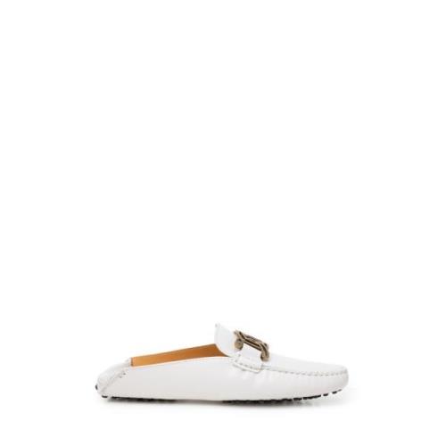 Witte Leren Sneakers Tod's , White , Dames