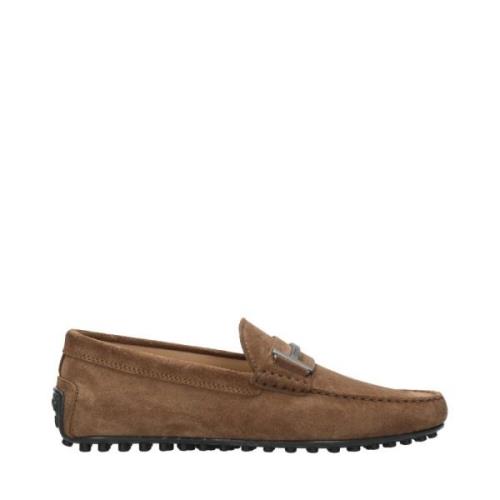 Bruine Suède Loafers Tod's , Brown , Heren