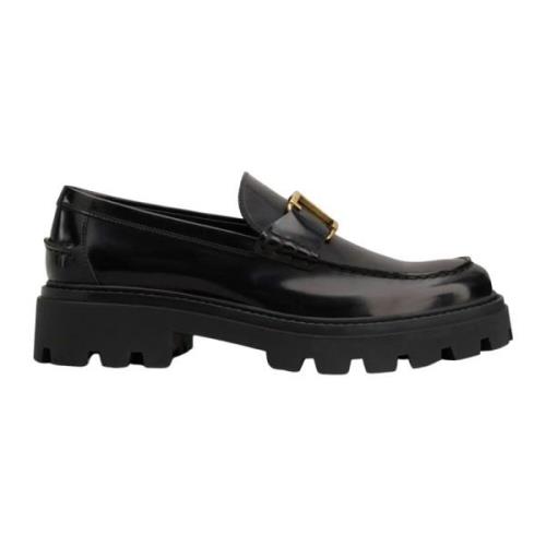 Zwarte platte schoenen Tod's , Black , Heren