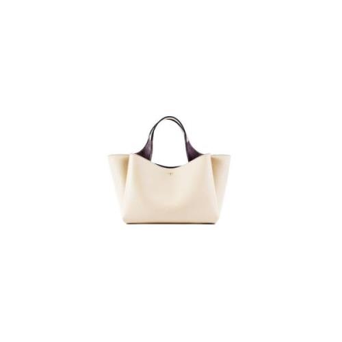 Beige Mini Leren Tas - Tijdloze Elegantie Tod's , Beige , Dames