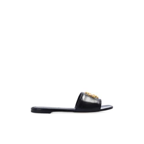 ‘Eleanor’ leren slides Tory Burch , Black , Dames