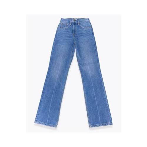 Klieke Blauwe Straight Jeans Tory Burch , Blue , Dames