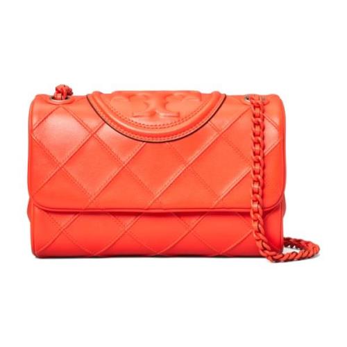 Kleine Fleming Zachte Schoudertas Tory Burch , Red , Dames