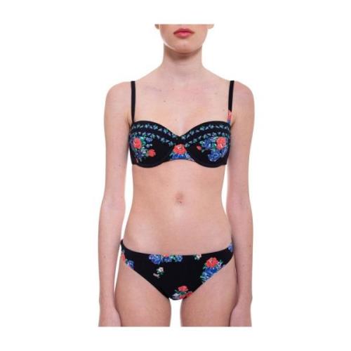 Bloemenprint Balconnet Bikini Tory Burch , Black , Dames