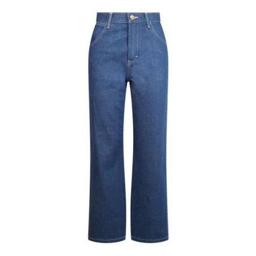 Hoge taille flare cropped jeans Tory Burch , Blue , Dames