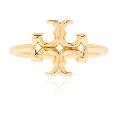 ‘Eleanor’ ring met logo Tory Burch , Yellow , Dames