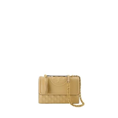 Omkeerbare Leren Tas Tory Burch , Beige , Dames