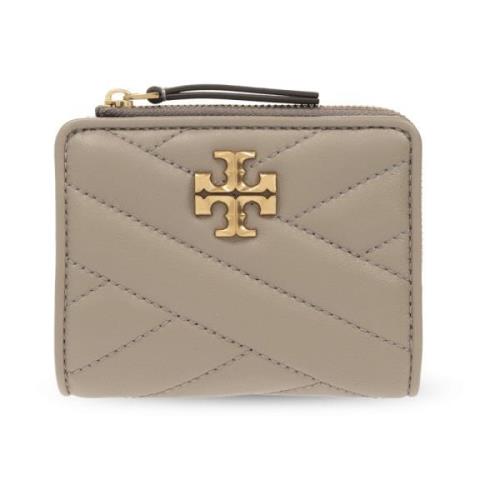 Portemonnee met logo Tory Burch , Gray , Dames