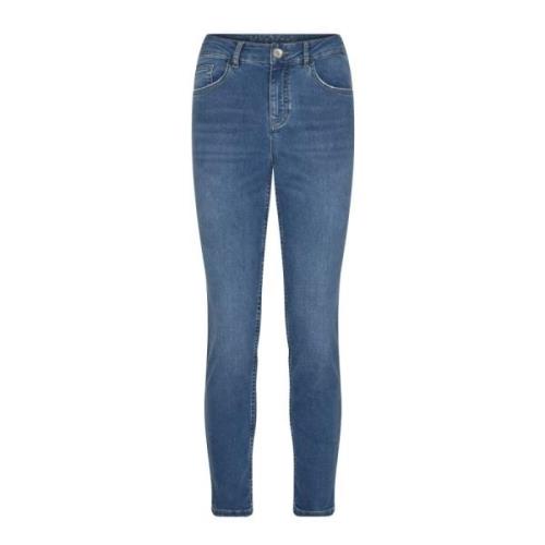 Aansluitende Cropped Jeans met Geborduurde Details MOS Mosh , Multicol...