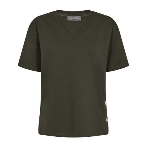 Eenvoudig en stijlvol Mmsacha V-Ss Tee Toppe T-Shirts 156410 Forest Ni...
