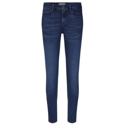High-Rise Skinny Fit Blauwe Denim Jeans MOS Mosh , Blue , Dames
