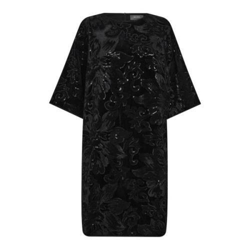 Bloemenjurk met pailletten MOS Mosh , Black , Dames