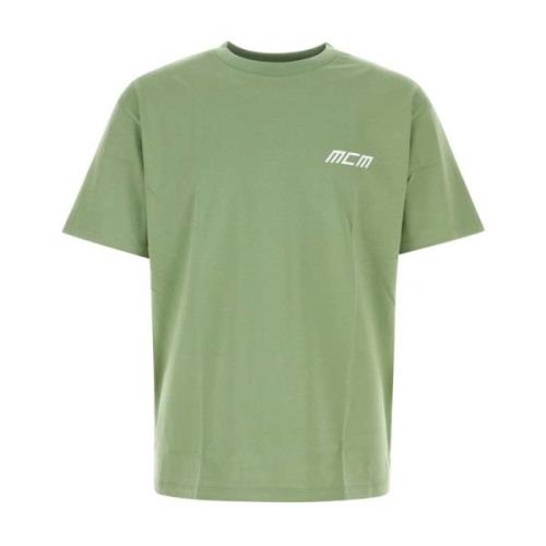 Groen Katoenen Oversized T-Shirt, Casual Stijl MCM , Green , Heren