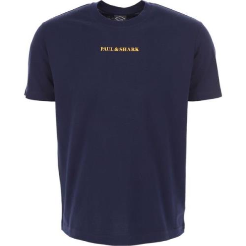 Blauwe T-shirts en Polos Paul & Shark , Blue , Heren