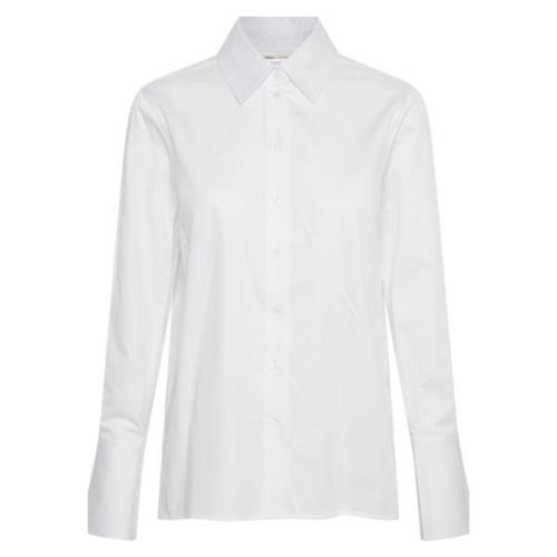 Wijdvallend Wit Overhemd - Verhoog je Stijl InWear , White , Dames